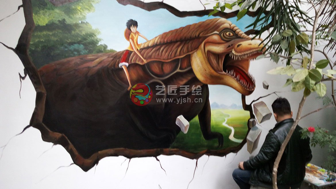 墻體彩繪 3D立體壁畫